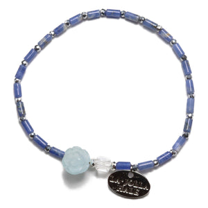 [Deep Sea Party] Aquamarine x Crystal x Sodalite Bracelet