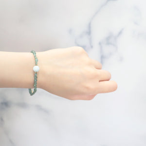 [Deep Sea Party] Aquamarine x Apatite x Golden Fluorite Bracelet