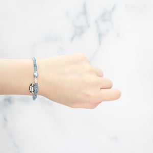 [Deep Sea Party] Aquamarine x Akoya Pearl x Crystal Bracelet