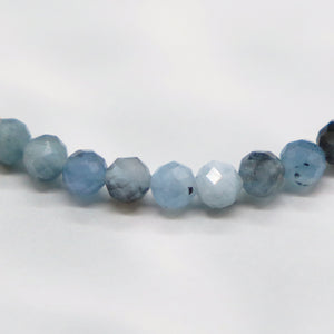 [Deep Sea Party] Tortoiseshell Dzi Bead x Aquamarine x Blue Quartz x Magnesite Bracelet