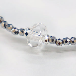 [Deep Sea Party] Tortoiseshell Dzi Bead x Aquamarine x Crystal Bracelet
