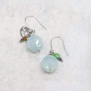【Deep Sea Party】アクアマリン ピアス