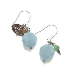 【Deep Sea Party】アクアマリン ピアス