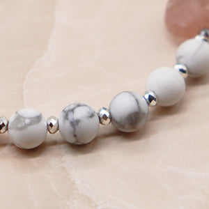 【Longing for Jaipur】蓝砂石×粉晶×磨砂菱镁矿手链