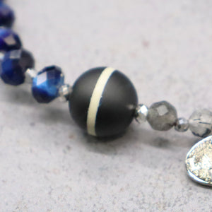 [AMULET] Medicine Buddha Dzi Bead x Tiger's Eye x Tourmalinated Quartz Bracelet