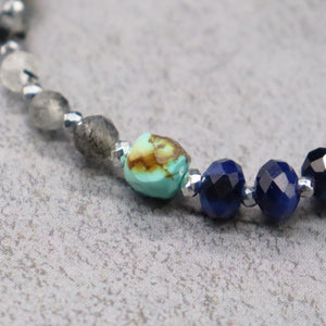 [AMULET] Medicine Buddha Dzi Bead x Tiger's Eye x Tourmalinated Quartz Bracelet
