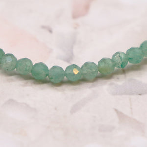 [Longing for Jaipur] Green Aventurine x Green Aqua Aura x Pearl Bracelet