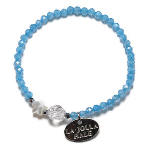 [Baby ☆ Kids Collection] White Shell x Zirconia Bracelet