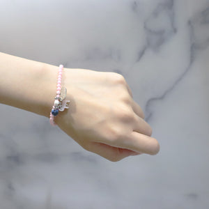 [Starry Sky Fragment] Tortoiseshell Dzi Bead x Lapis Lazuli x Zirconia x Magnesite Bracelet